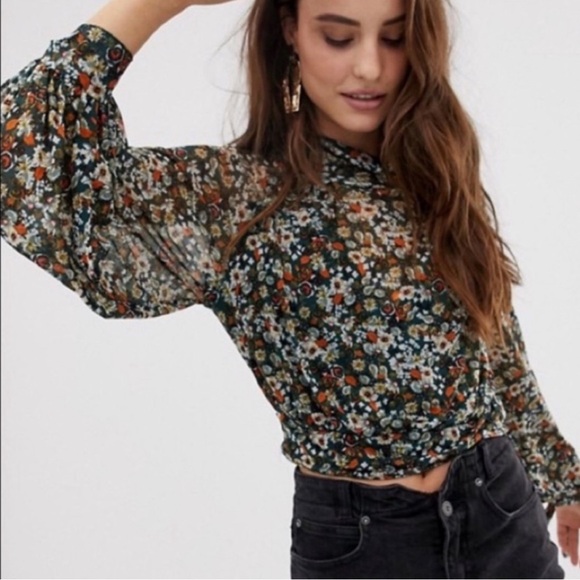 Free People Tops - Free People Blouse Open Back Size XS